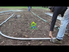 เรือนกระจกอุโมงค์ฟิล์มพลาสติกช่วงเดียวทนต่อรังสียูวีที่ชัดเจน