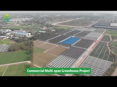 อุโมงค์ฟิล์มพลาสติกโพลี เรือนกระจกปลูกผักเกษตรหลายช่วง