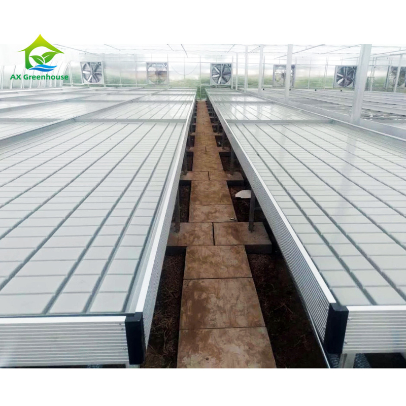 พืชไร้ดิน โรงเรือนกระจกภายใน โต๊ะการปลูก Ebb Custom Rolling Bench สําหรับเมล็ดพันธุ์