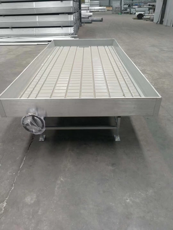 Grow Table Flood Tray Rolling Ebb และ Flow Bench สำหรับต้นกล้าเรือนกระจก