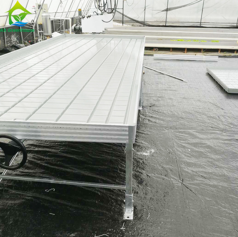 ODM ในร่มกลางแจ้งสวน Hydroponic เรือนกระจกกลิ้งม้านั่งระบบชั้นวางเติบโตในแนวตั้ง