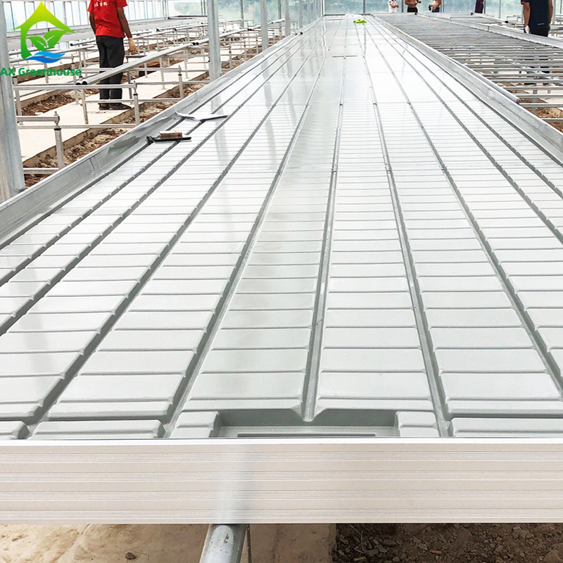 Ebb Flow Custom Double Layers Flood Grow Table Seedbed Rolling Bench ขับเคลื่อนและเหมาะสําหรับดอกไม้