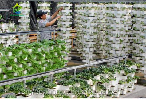 อาหารเกรด 3.0-5.0 มม. หนา PVC NFT Hydroponic Gutter สำหรับสตรอเบอร์รี่