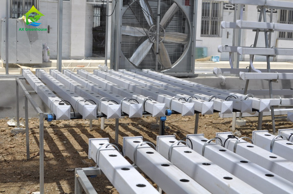 การเกษตรภายในที่ไร้ดิน การปลูกสตรอเบอรี่ PVC Tube สําหรับ Hydroponics ระบบ NFT สําหรับขาย